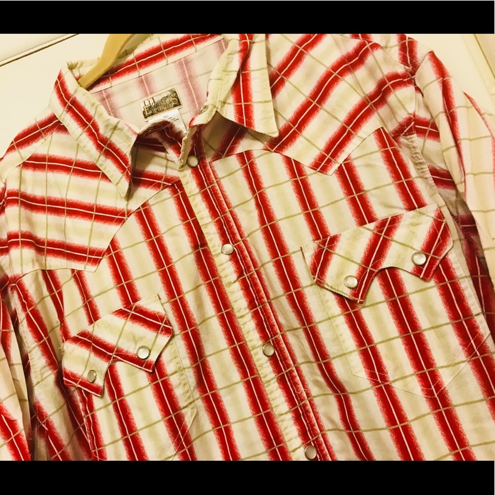🤠Men’s VTG Express Riders ButtonDown Sz2XL
